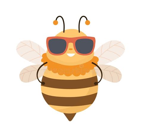 sunglasses with bee logo.